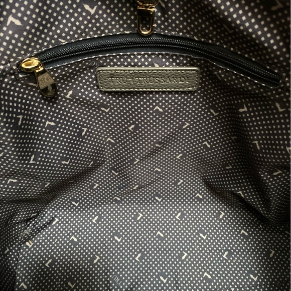 Tru Trussardi Grey/ Cream Tote Bag - Picture 7 of 16